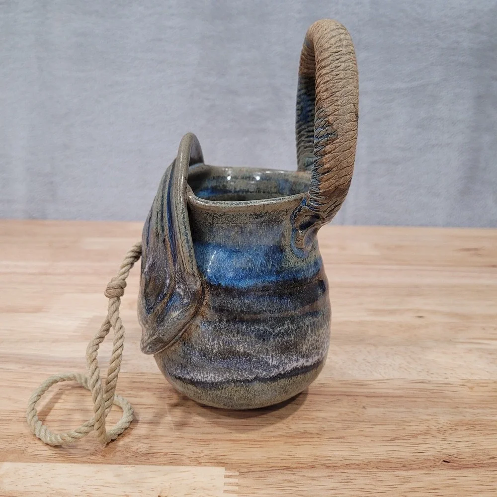Pottery Bird Feeder or Planter‎ Village Potter Colby Handmade